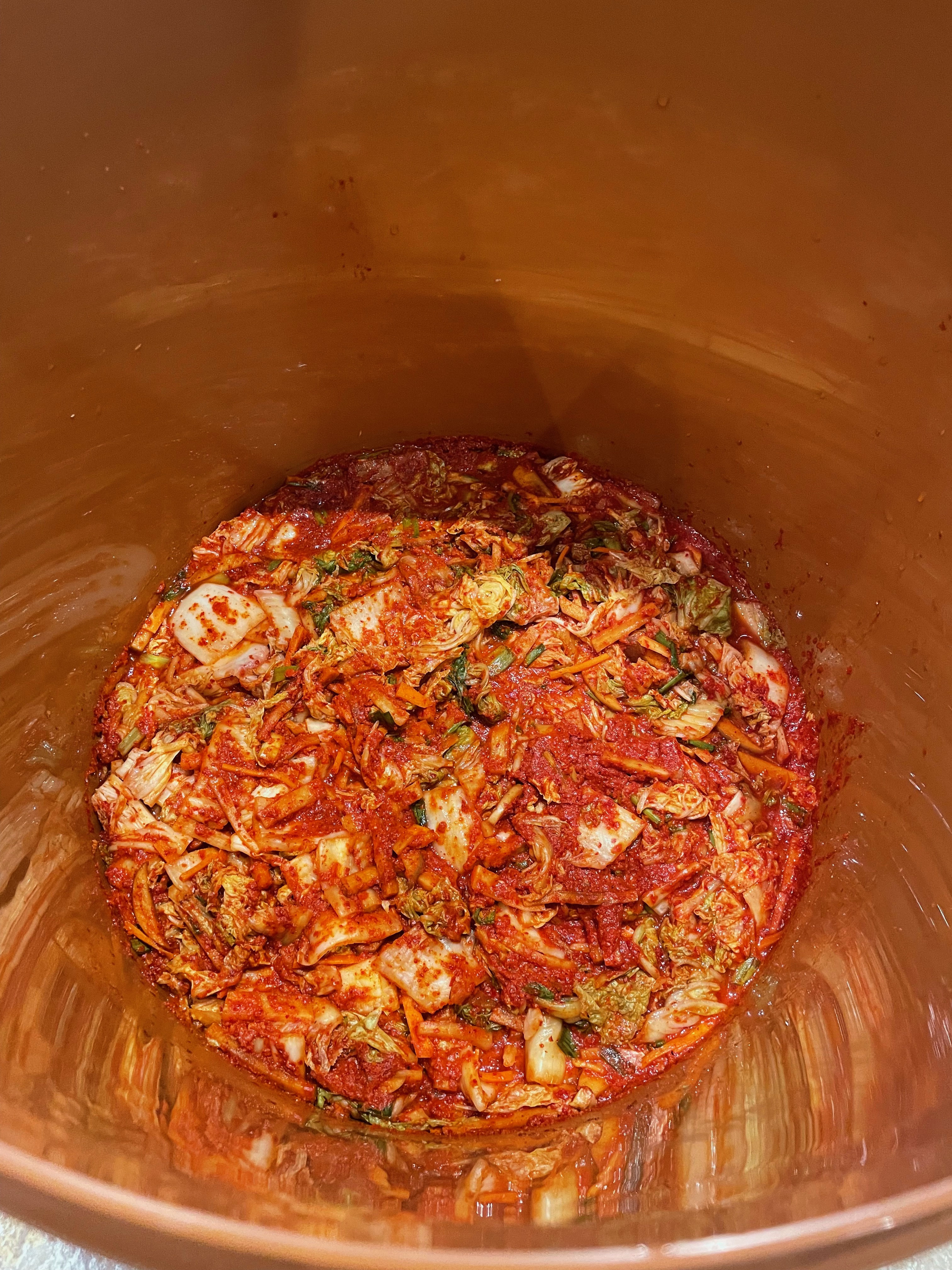 A photo of my kimchi.