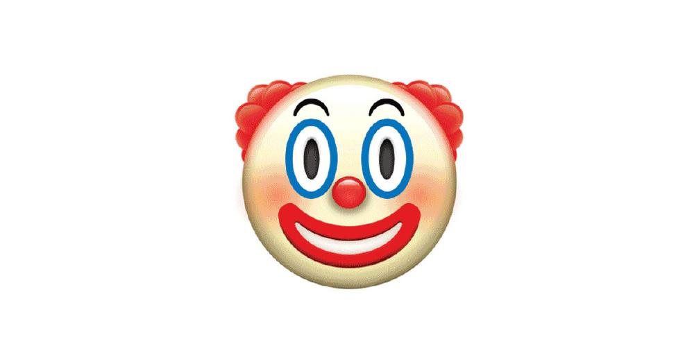 The Apple clown emoji.