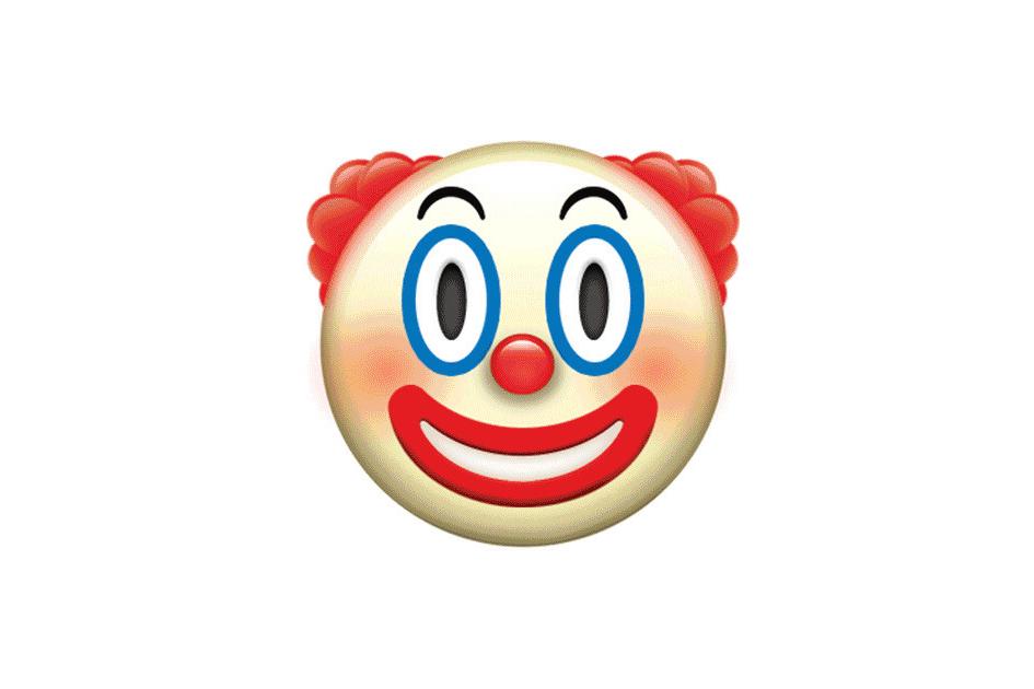 The Apple clown emoji.